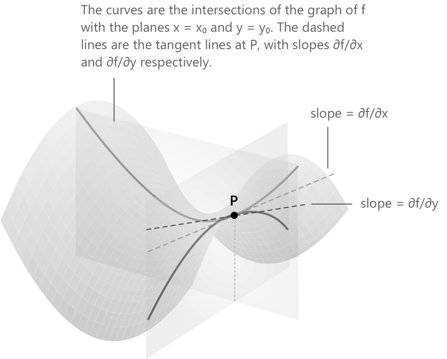 Partial derivatives.